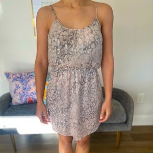 Fun, sparkly, blush designer dress - size 2